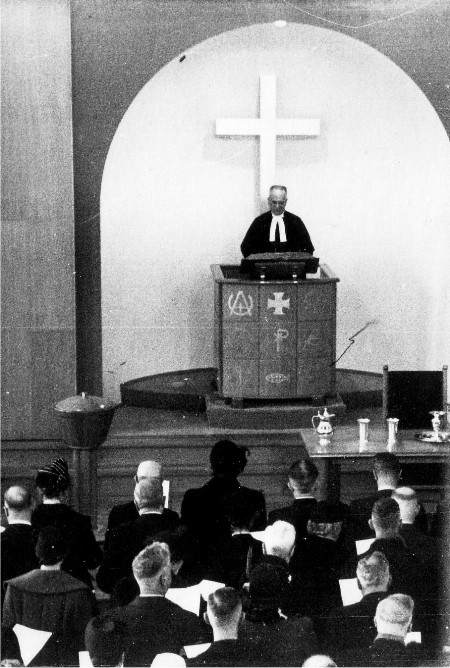 Opening Gerestaureerde Kerkzaal, 1950